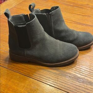 Gray Suede Boots